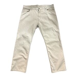 Polo Ralph Lauren 650 Straight Pants Men's 40x30 Khaki Tan Work Casual Preppy